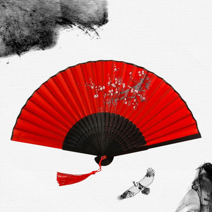 Japanese Classic Fan - Crimson