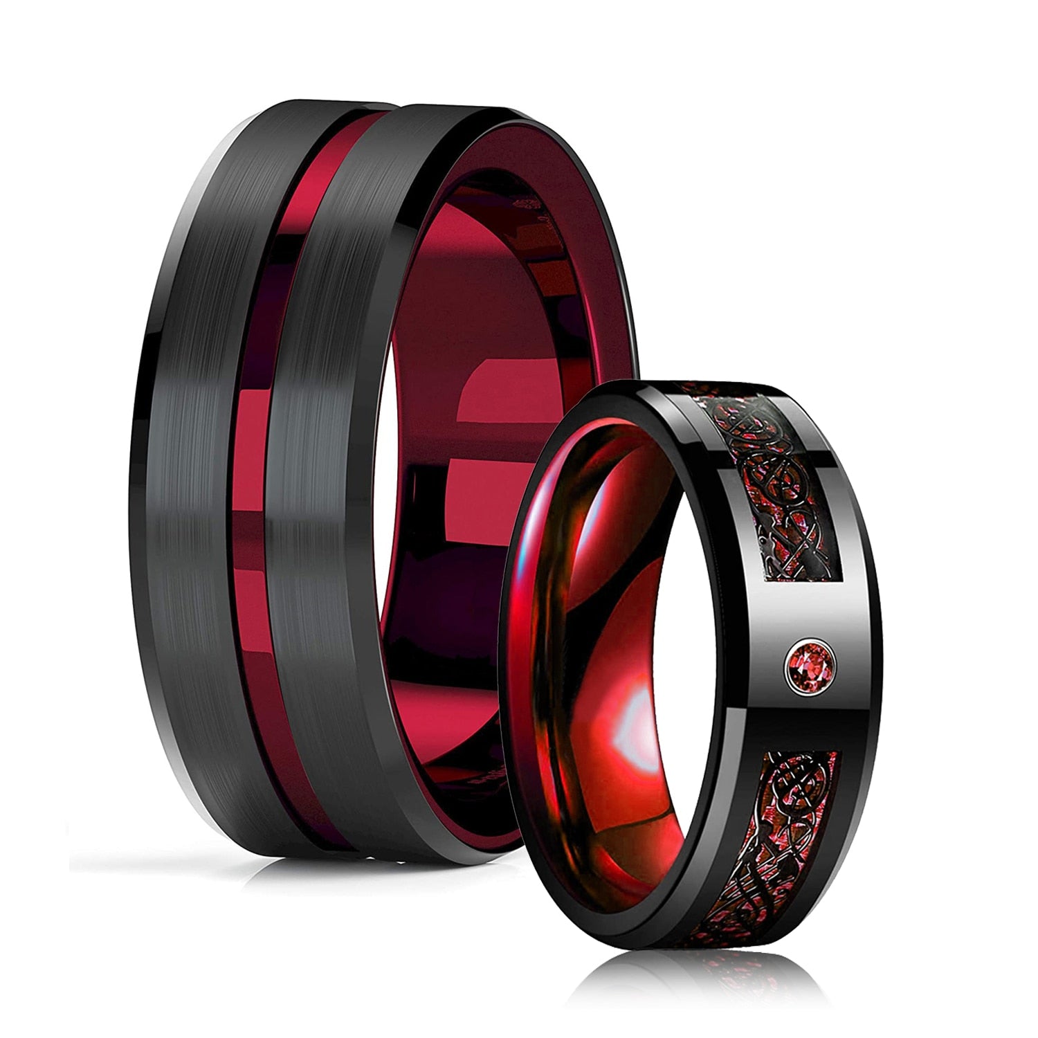 Mystic Energy Rings - Crimson