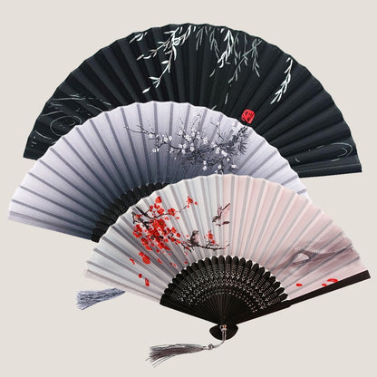 Japanese Classic Fan - Crimson